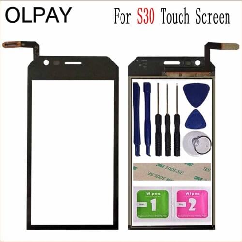 4.5'' For Cat S30 S 30 Touch Screen Glass Digitizer Panel Lens Sensor Glass Free Adhesive And Wipes