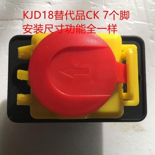 5pcs KJD18 switch substitute CK 10A electromagnetic switch with emergency stop three phase 380V 400V