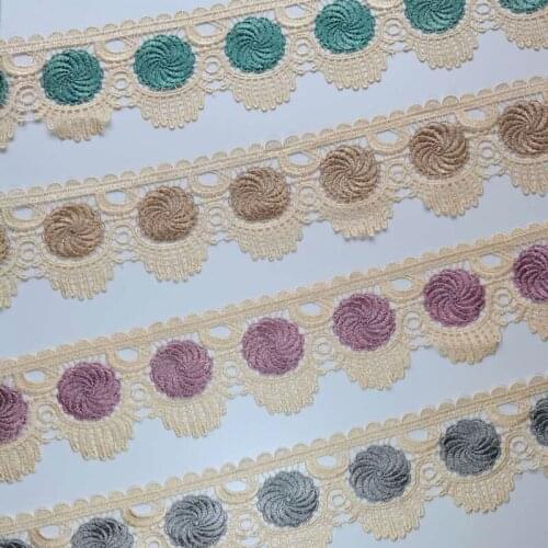 5 Yards Lace Trim Fabric for Sewing Bridal Wedding Dress Crafts DIY Lace Curtain Clothing