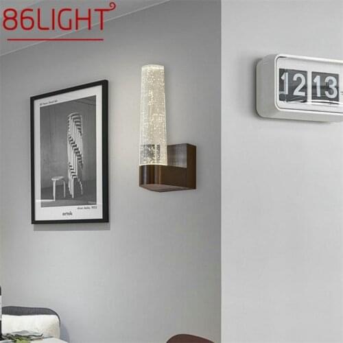 86LIGHT Modern Wall Lights Crystal Sconce LED 220V 110V Indoor Aluminum Bubble Fixture For Home Bedroom Living Room Office