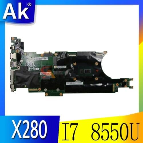 Akemy Brand New For Lenovo Thinkpad X280 Notebook Motherboard NM-B521 CPU I7 8550U RAM 8GB 100% Test Work FRU 01LX675 01LX679
