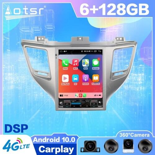 Android 10 Tesla For Hyundai Tucson 2016 - 2017 - 2018 Car GPS Navigation Auto Radio Stereo Multimedia Player HeadUnit No 2 din