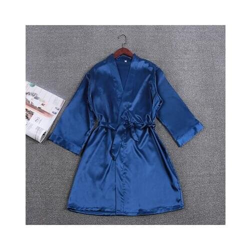 Brand fashion womens sexy bridesmaid satin robes 2017 best selling big size sexy lingerie bathrobes mini length hot