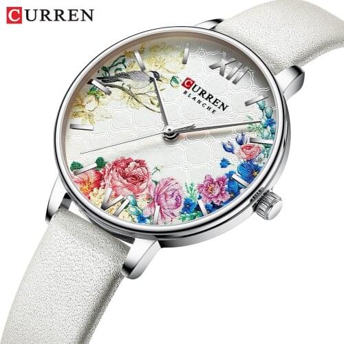 Relogio Feminino Curren Watches Woman Luxury Brand Leather Strap Ladies Wrist Watches Waterproof Elegant Female Clock For Women