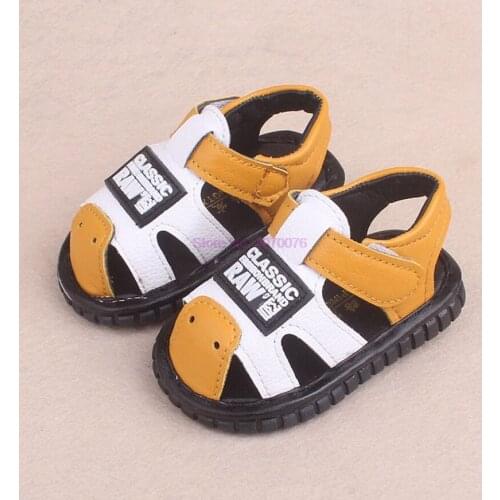 DHL 50pair Summer Baby boys Letters head sandals kid boy infant toddler sandals 15-19 0-2years