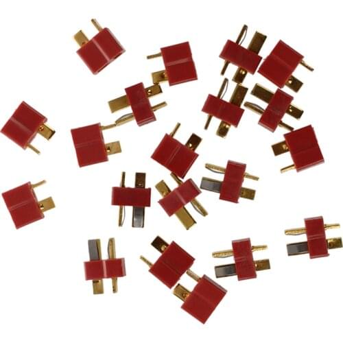 10 Pair Deans Anti-skid Connector T Plug Male+Female for RC ESC Battery