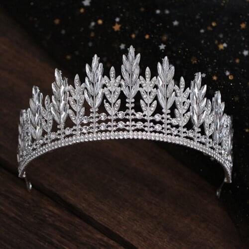 CC Crown Tiara Hairband High Quality Wedding Hair Accessories For Women Bridal Engagement Party Crowns Shine Cubic Zircon XY806