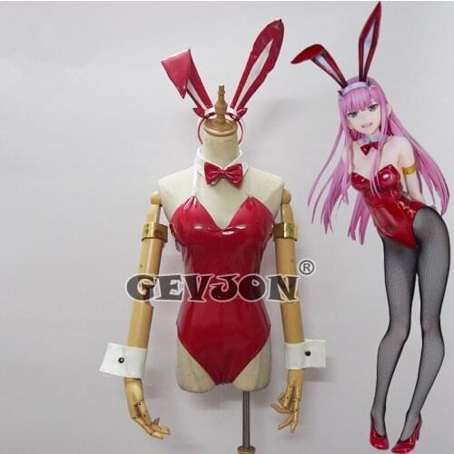 Anime DARLING in the FRANXX Cosplay Zero two bunny girl cosplay costume 02 figures sexy costume set custom made