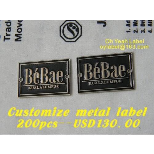 Customize metal labels/clothes labels/ main label / garment label