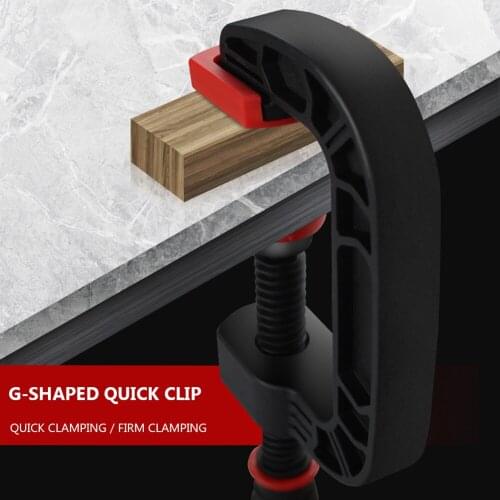 Multifunctional Adjustable Heavy Duty G Type Wood Clips Woodworking Carpenter C Clamps Jig Fixture Strong Fast Grip Handle Tools
