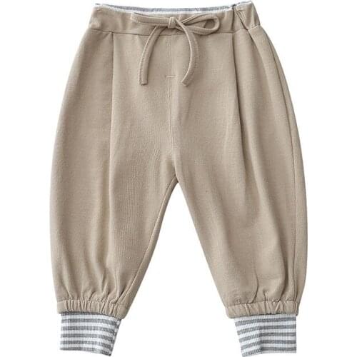 New Spring Baby Pants Boy Girl Pants Bow Cute Leisure Soft Cotton Loose Comfortable Unisex Kids Fashion Clothes Leggings