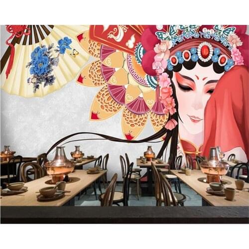 Beibehang Customized modern new wallpaper Chinese beauty painting porch background papel de parede wall papers home decor