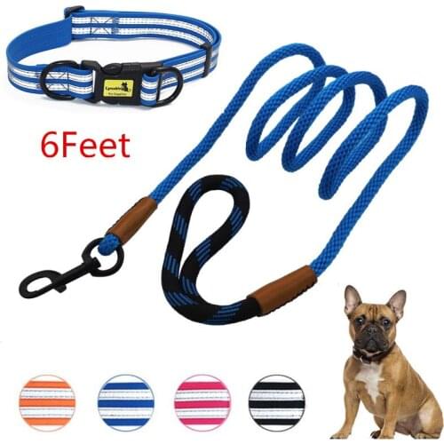 Personalized Dog Collar WIth Leash Nylon Custom Pet Waterproof Collars Dogs Walking Leash for Small Medium Large Dog Products