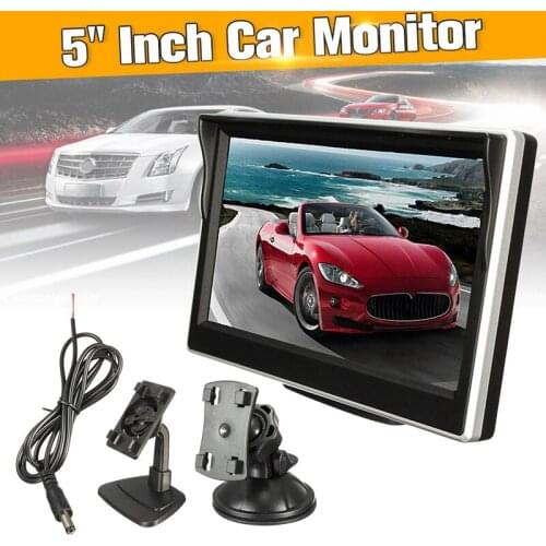 Novel-5 Inch 800X480 TFT LCD HD Sn Monitor with 2 Pcs Mounting Bracket for Car Backup Camera/Rear View/DVD/Media Player