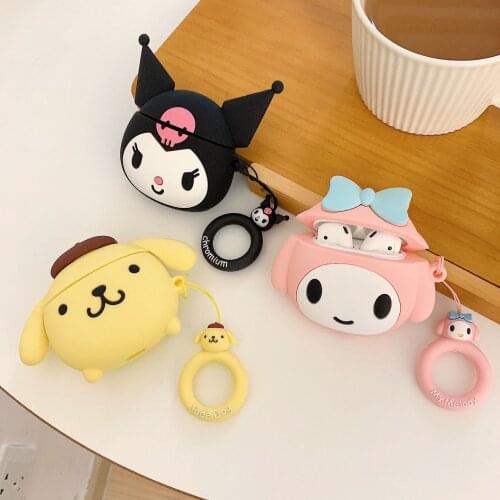 Cuet Cartoon Airpods 2 Silicone Earphone Cases Cover Air Pods 1 Protective Cover Case Wireless Bluetooth Headset Protect