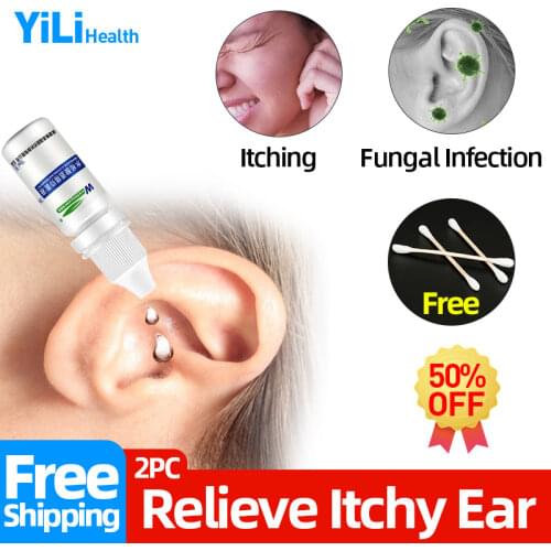 Salicylic Acid Alcohol Ear Cleaner Drops Otitis Externa Fungal Infection Earwax Cerumen Removal Tool Ears Cleaner Water