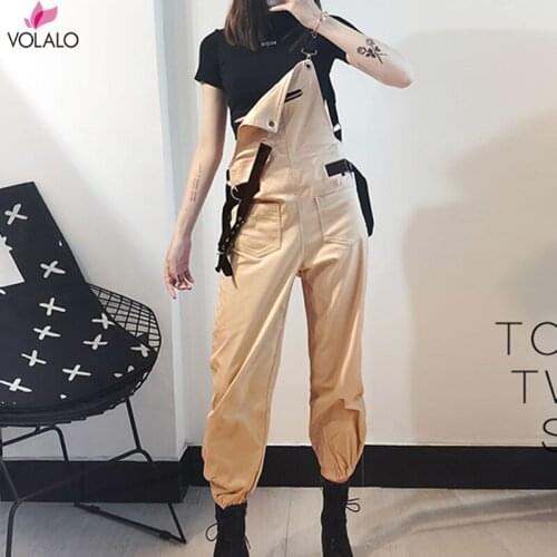 VOLALO Off Shoulder Jumpsuit Women Long Jumpsuit 2019 New Fashion Spring Autumn Rompers Female Strap Jumpsuits Streetwear