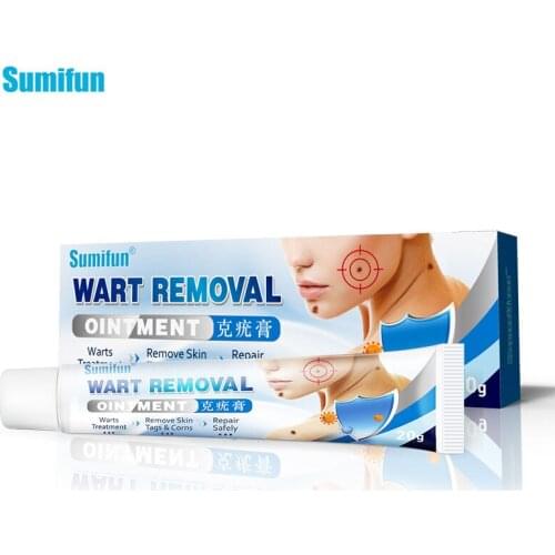 Sumifun 1Box Warts Remover Cream Herbal Extract Antibacterial Ointment Skin Tag Remover Foot Corn Plaster Warts Care Ointment