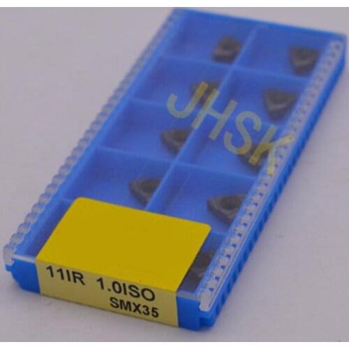 10pcs 11IR 1.0ISO SMX35 Carbide Insert For Threading Turning Tool Boring BAR