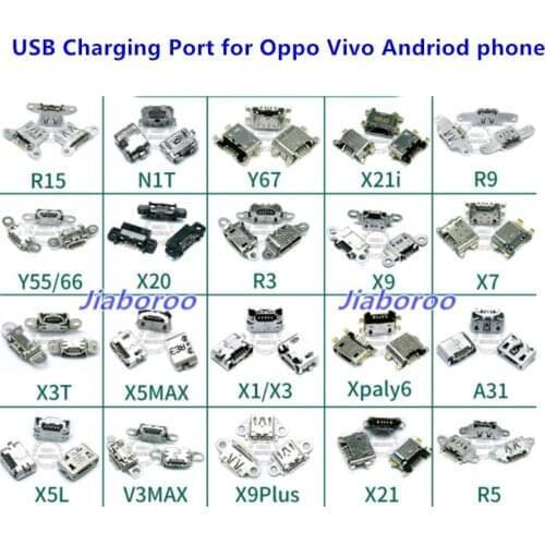 10pcs/lot USB Charging Dock Port for Oppo X9/X9I/X9S X21/X21i X20 N3 A59 R15 Vivo X27 NEX3 X30 Andriod phone