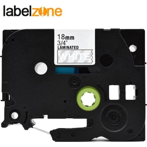 18mm tze145 White on clear label tape Compatible Brother p-touch printers tze tape laminated tze-145 tze145 tz145 tze145