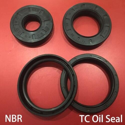 20*25*7 20x25x7 20*26*4/5 20x26x4/5 Nitrile Rubber Black NBR Spring Double Lip TC Ring Gasket Radial Shaft Skeleton Oil Seal