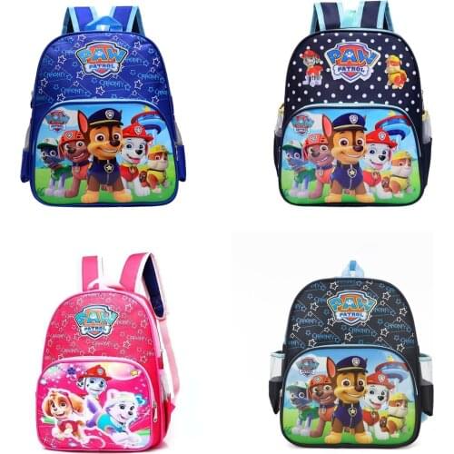 20L New Paw Patrol Toy Cartoon School Backpack Cartoon Lighten Kindergarten Bag Chase Skye Marshall Figure Print for Kids 2-8Y