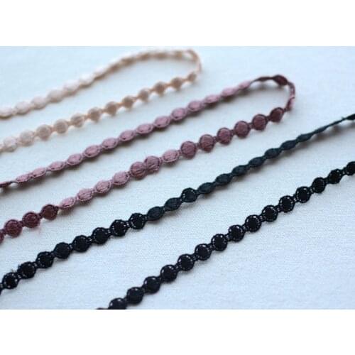 5 Meters/lot Width 0.8cm 3 Styles Circle Lace Trim Applique for Costume Trimmings Home Textiles Clothes Sewing Lace Fabric