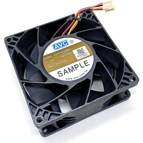 9038 48V 9cm four wire double ball large air fan dbp0938b8u computer server fan