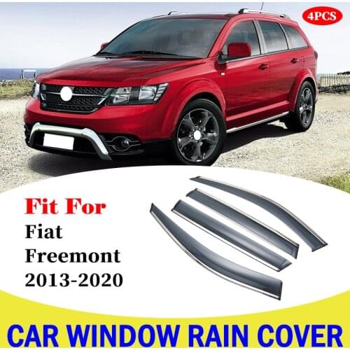 Car Window Sun Rain Shade Visors Shield Shelter Protector Cover For Fiat Freemont 2013-2020 Window Rain Cover Accessories Parts