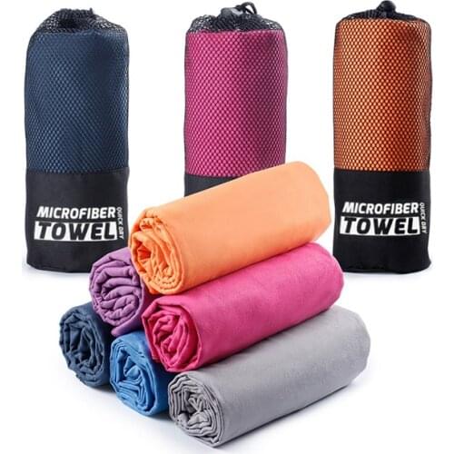 Quick Dry Beach Towel Portable Bathroom Towel Water Sweat-absorbent Microfiber Towels Outdoor Jogging Fitness Bath Towels