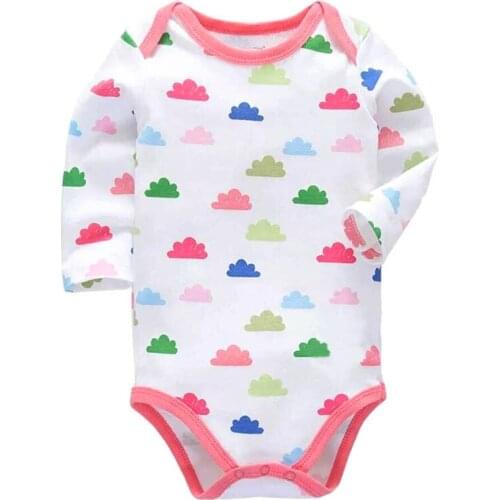 Babies Boys Bodysuits Newborn Baby One Piece Long Sleeve Clothes 3-24 Months Toddler Infant Girls Bodysuits