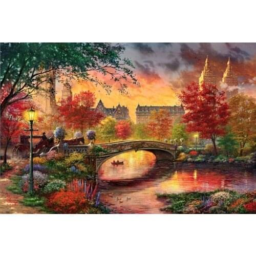 Late autumn The wooden puzzle 1000 pieces ersion jigsaw puzzle white card adult childrens educational toys