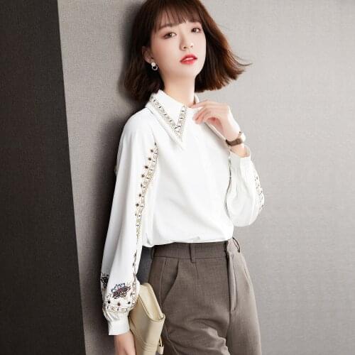DFRCAEG Women's Shirts With Embroidery