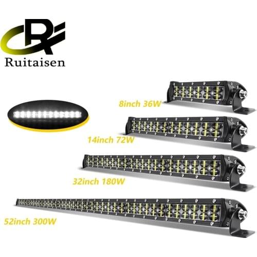 Dual Row Led Bar Light 8-52inch Spot Flood Combo Beam For Offroad 4WD ATV UAZ 12V 24V Driving Work Light Car Retrofit