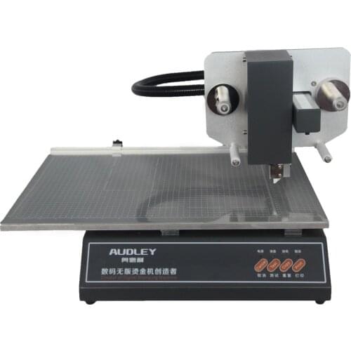 Hot foil stamping machine for cosmetic jars digital hot foil ribbon printing machine