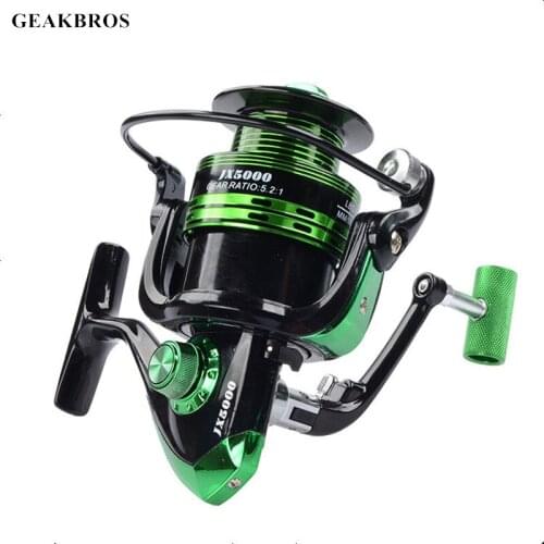 Metal Spool Fishing Reels Wheel Spinning 8-12kg Max Drag 5.2:1 High Speed Carp Spinning Reels Saltwater Reel Fishing Accessories