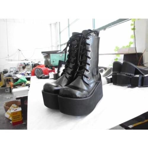 Princess sweet punk shoes Spring boots custom made muffin shoes bottom to increase Harold bottom fashion women boots an1412