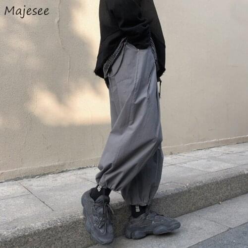 Fashion Harem Casual Pants Men Plus Size S-3XL Solid Drawstring Baggy Bundle Harajuku Lantern Trousers Chic Designer New Arrival