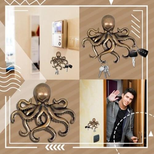 Octopus Keyholder Mountable Key Holder Key Hook Hanger Ocean Decorations Home Decor Wall Art and Decor