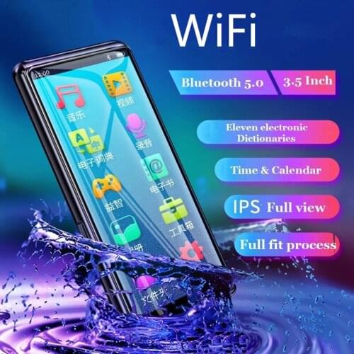 Mahdi M9 MP4 player Bluetooth 5.0 touch screen 3.5 inch MP3 player HIFI music player support FM radio e-book video with speaker