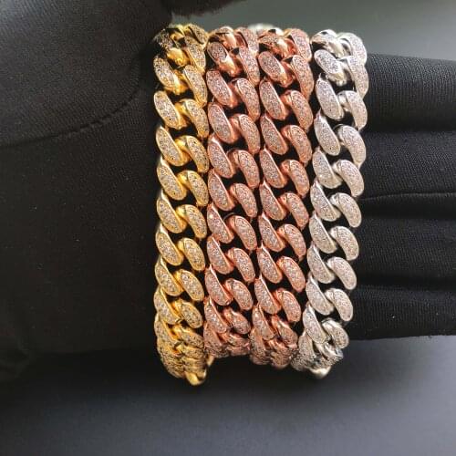 Miami Cuba mens 12 mm Zircon Necklace