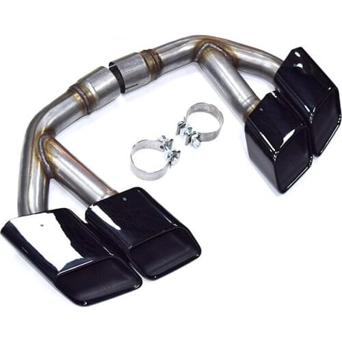 Exhaust Tip Muffler Tip For Audi Q7 2017-2018 modify to SQ7 304 Stainless Steel Exhaust Pipe Tailpipe Nozzle Exhaust System