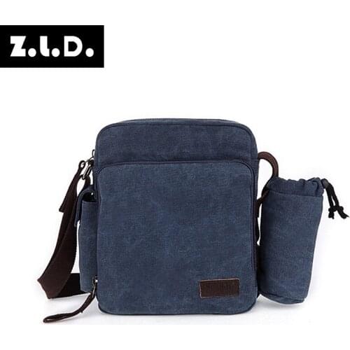 Z.l.d. new canvas business casual bag women shoulder bag multifunctional practical small square bag high-quality travel handbag