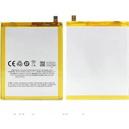 Original BA611 battery 3070mah 3.8v 11.67wh for Meizu M5 m5 Note batteries