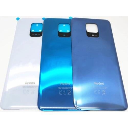 Original For Xiaomi Redmi Note 9S / Note 9 Pro Max Battery Cover Door Rear Glass Housing Case Back Battery Cover Replace