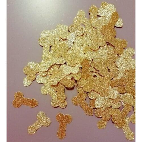 Penis Party Confetti- Gold Glitter, Multiple Glitter Color Options- Bachelorette Party, Hen Party, Gaylentines, Penis Party, Ga
