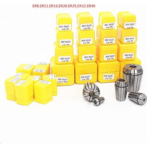 ER8 1MM-5MM Precision spring collet chuck 0.008mm for CNC milling tool holder Engraving machine spindle motor