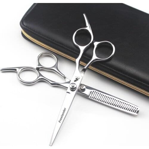 Professional Hairdressing scissors hair styling tool straight scissors 6 inch Cutting & Thinning scissors Barber shears
