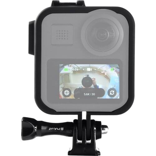 PULUZ for GoPro Max Plastic Side Frame Protective Case with Base Long Screws for Gopro Accessories Action Camera Accessories